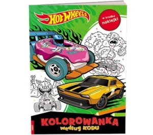 MATTEL HOT WHEELS.KOLOROWANKA WEDŁUG KODU