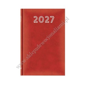 KALENDARZ 2027 B6 STANDARD CZERWONY