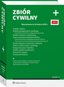 ZBIÓR CYWILNY/KODEKS CYWILNY/POSTĘPOWANIA CYWILNEGO/
