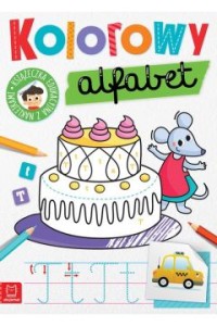 KOLOROWY ALFABET.EDYKACYJNA KSIĄŻECZKA Z NAKLEJKAMI