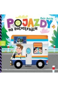 POJAZDY NA AUTOSTRADZIE.DUŻE PUZZLE