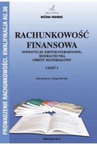 RACHUNKOWOŚĆ FINANSOWA CZ.1