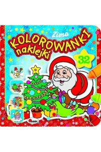 KOLOROWANKI NAKLEJKI.ZIMA