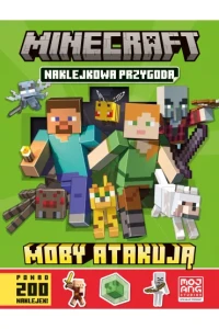 MINECRAFT NAKLEJKOWA PRZYGODAMOBY ATAKUJĄ