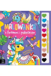 MALOWANKA Z FARBKAMI I PĘDZELKIEM.JEDNOROŻCE I PEGAZY