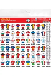 NAKLEJKI FLAGI,KOSZULKI PIŁKARSKIE,EUROPA