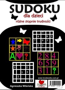SUDOKU DLA DZIECI.RÓŻNE STOPNIETRUDNOŚCI