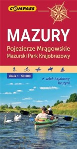 MAPA MAZURY-POJEZIERZE MRĄGOWSKIE