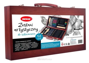 ZESTAW ARTYSTYCZNY 58 SZTUK