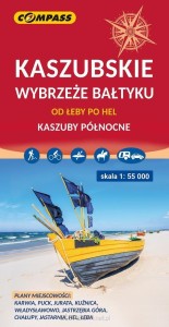 MAPA KASZUBSKIE WYBRZEŻE BAŁTYKU OD ŁEBY PO HEL KASZUBY PŁN.