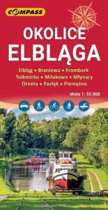 MAPA OKOLICE ELBLĄGA 1:55 000