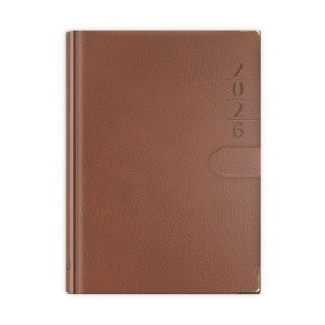 KALENDARZ 2026 B6 LUX Z ZAPINKĄBRĄZOWY