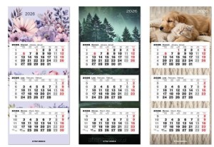 KALENDARZ 2026 TRÓJDZIELNY 31X71