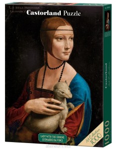 PUZZLE 1000 DAMA Z ŁASICZKĄ