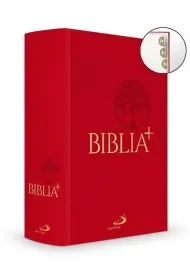 BIBLIA PLUS-PŁÓTNO CZERWONA Z PAGINACJĄ
