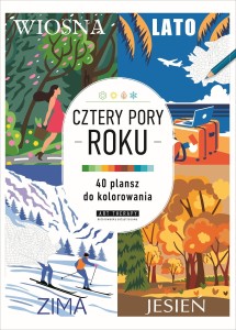 CZTERY PORY ROKU.40 PLANSZ DO KOLOROWANIA