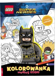 DC COMICSSUPER HEROES.KOLOROWANKA WEDŁUG KODU